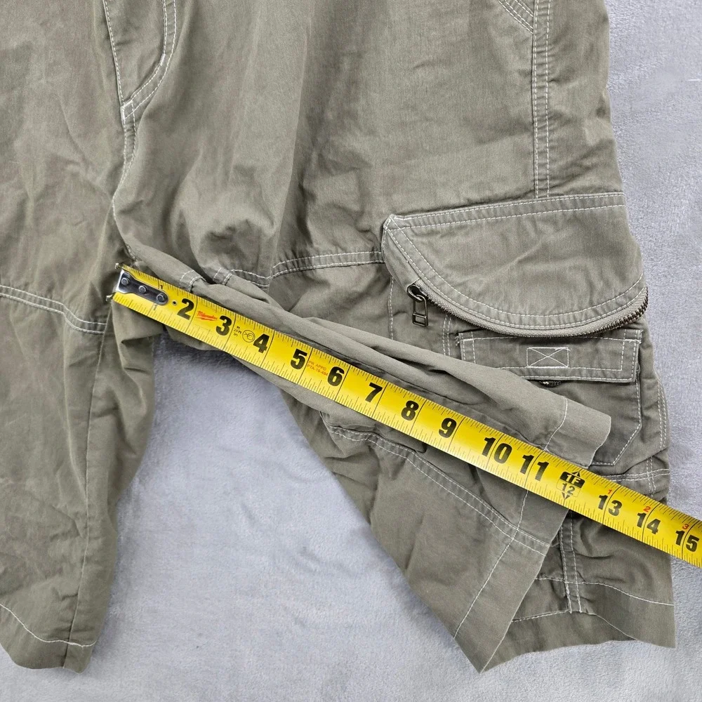 Kuhl Ambush Cargo‎ Shorts Mens 40 Green Vintage Patina Dye Utility Hiking